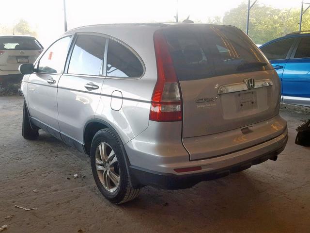 5J6RE3H73BL045649 - 2011 HONDA CR-V EXL SILVER photo 3