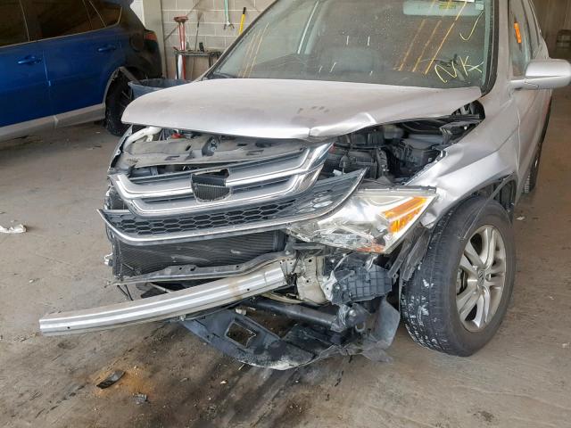 5J6RE3H73BL045649 - 2011 HONDA CR-V EXL SILVER photo 9