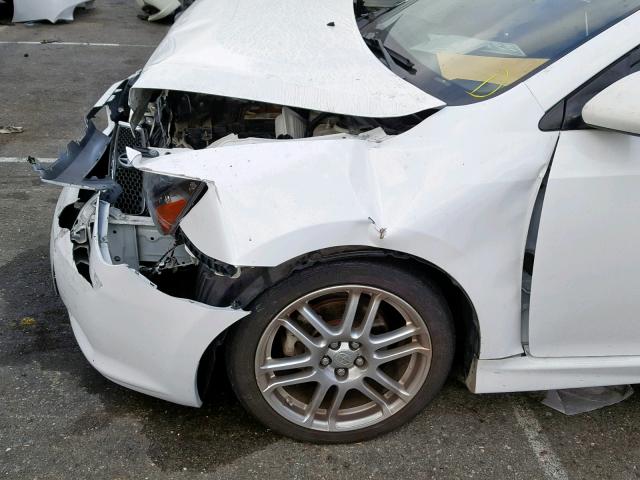 JTKDE177070213304 - 2007 TOYOTA SCION TC თეთრი ფოტო 9