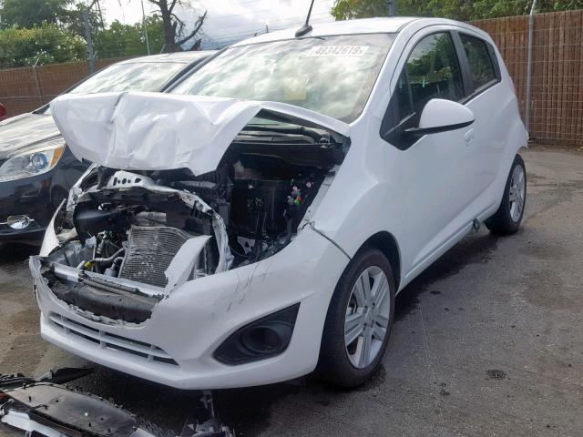 KL8CA6S9XEC528149 - 2014 CHEVROLET SPARK LS WHITE photo 2