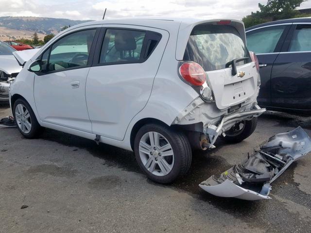 KL8CA6S9XEC528149 - 2014 CHEVROLET SPARK LS WHITE photo 3