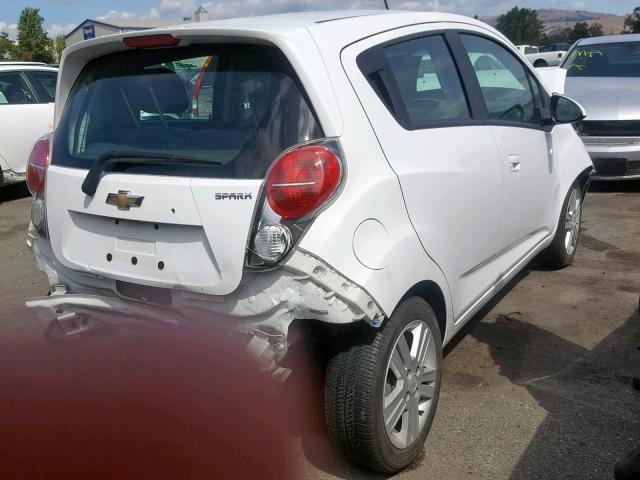 KL8CA6S9XEC528149 - 2014 CHEVROLET SPARK LS WHITE photo 4