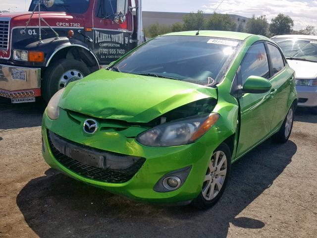 JM1DE1LZ7C0136262 - 2012 MAZDA MAZDA2 GREEN photo 2