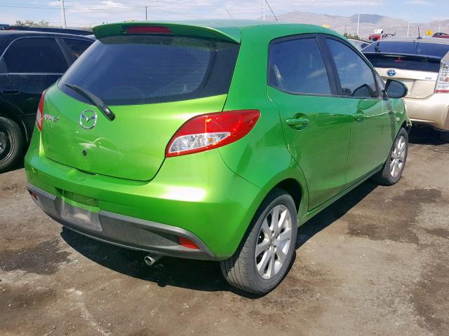 JM1DE1LZ7C0136262 - 2012 MAZDA MAZDA2 GREEN photo 4