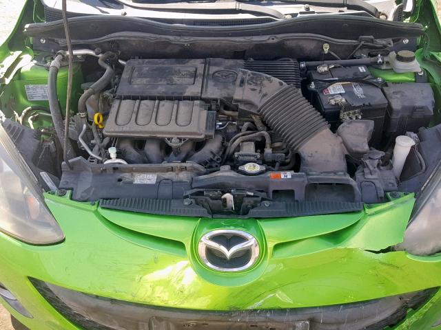 JM1DE1LZ7C0136262 - 2012 MAZDA MAZDA2 GREEN photo 7