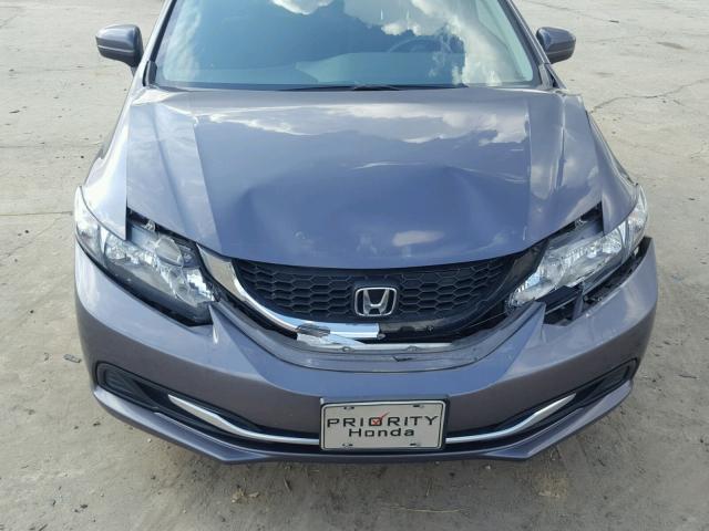 19XFB2F59FE119118 - 2015 HONDA CIVIC LX GRAY photo 9