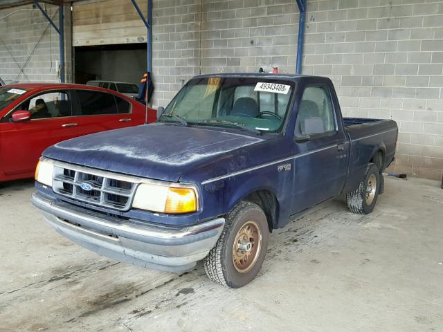 1FTCR10A8RTA13852 - 1994 FORD RANGER BLUE photo 2