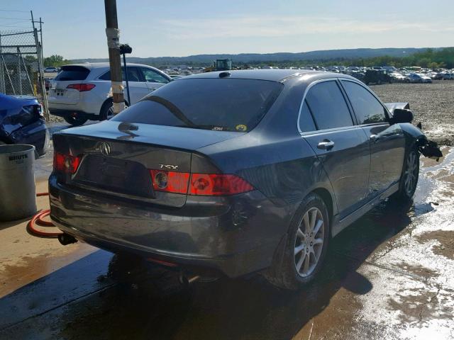 JH4CL968X6C005783 - 2006 ACURA TSX GRAY photo 4