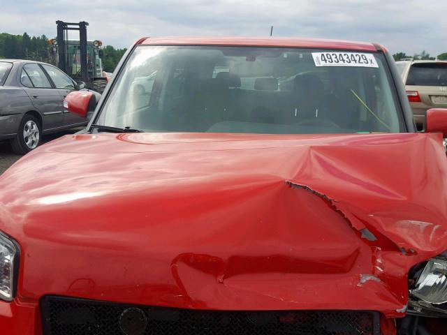 JTLKE50E791097311 - 2009 TOYOTA SCION XB წითელი ფოტო 7