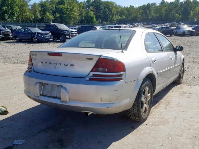 1B3AL56RX2N121950 - 2002 DODGE STRATUS ES SILVER photo 4