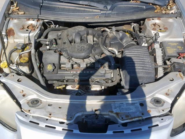 1B3AL56RX2N121950 - 2002 DODGE STRATUS ES SILVER photo 7