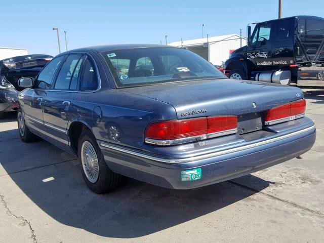 2FALP73W3TX143229 - 1996 FORD CROWN VICT BLUE photo 3