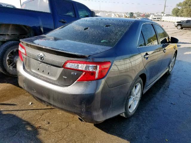 4T1BF1FK3CU030835 - 2012 TOYOTA CAMRY BASE CHARCOAL photo 4