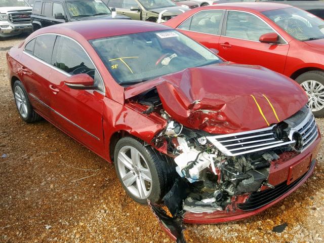 WVWBN7ANXDE555057 - 2013 VOLKSWAGEN CC SPORT RED photo 1