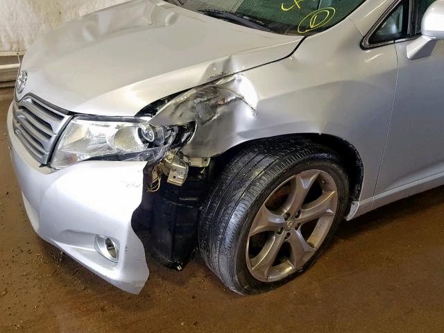 4T3BK3BB2BU062288 - 2011 TOYOTA VENZA SILVER photo 9