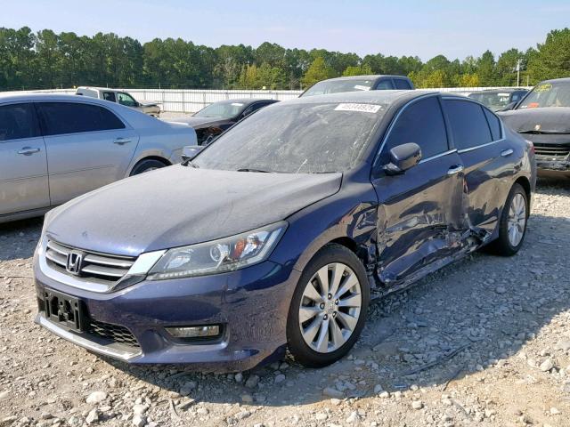 1HGCR2F89FA244942 - 2015 HONDA ACCORD EXL GRAY photo 2