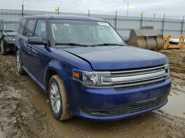 2FMGK5B85EBD24328 - 2014 FORD FLEX SE BLUE photo 1