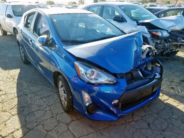 JTDKDTB3XF1579734 - 2015 TOYOTA PRIUS C BLUE photo 1