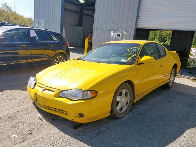 2G1WX12K139376994 - 2003 CHEVROLET MONTE CARL ყვითელი ფოტო 2