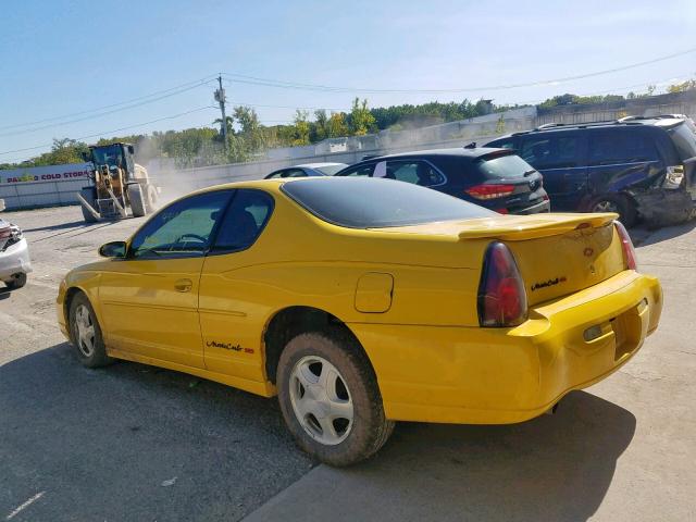 2G1WX12K139376994 - 2003 CHEVROLET MONTE CARL ყვითელი ფოტო 3