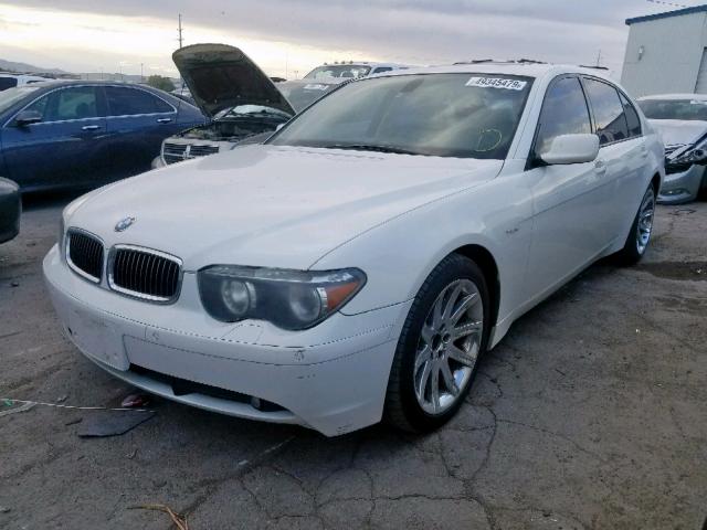 WBAGN63514DS54693 - 2004 BMW 745 LI WHITE photo 2