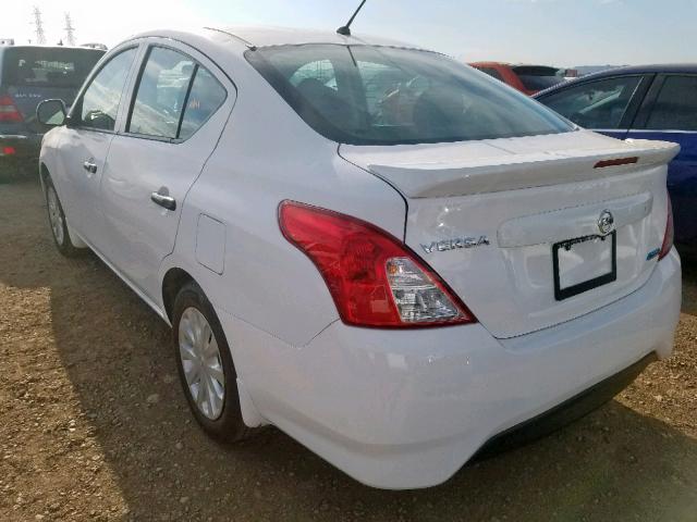 3N1CN7AP6FL956570 - 2015 NISSAN VERSA S WHITE photo 3