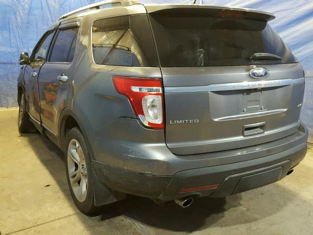 1FMHK8F81BGA70945 - 2011 FORD EXPLORER L GRAY photo 3