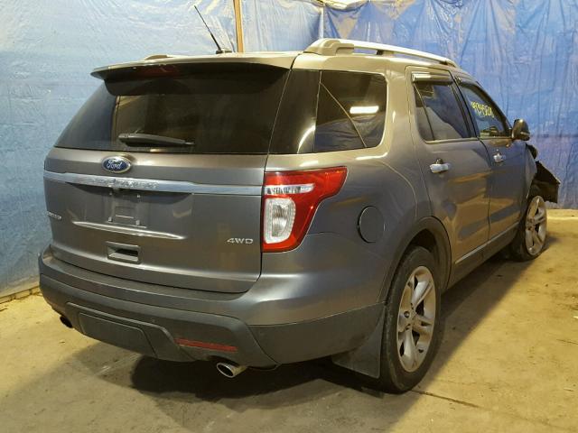 1FMHK8F81BGA70945 - 2011 FORD EXPLORER L GRAY photo 4