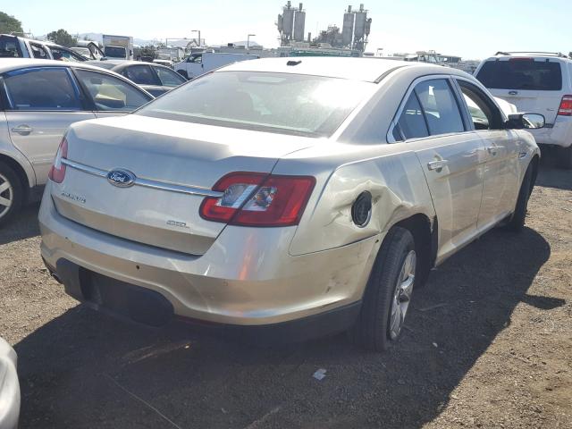 1FAHP2EW8BG137341 - 2011 FORD TAURUS SEL GOLD photo 4