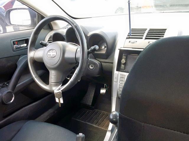 JTKDE177050056550 - 2005 TOYOTA SCION TC შავი ფოტო 9