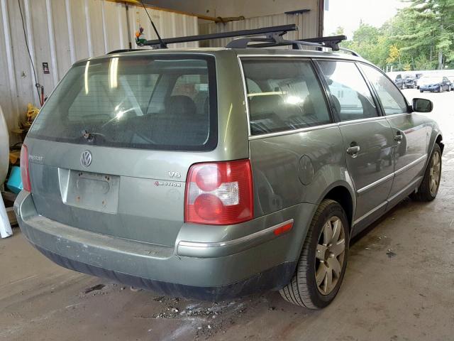 WVWYH63B82E262849 - 2002 VOLKSWAGEN PASSAT GLX GREEN photo 4