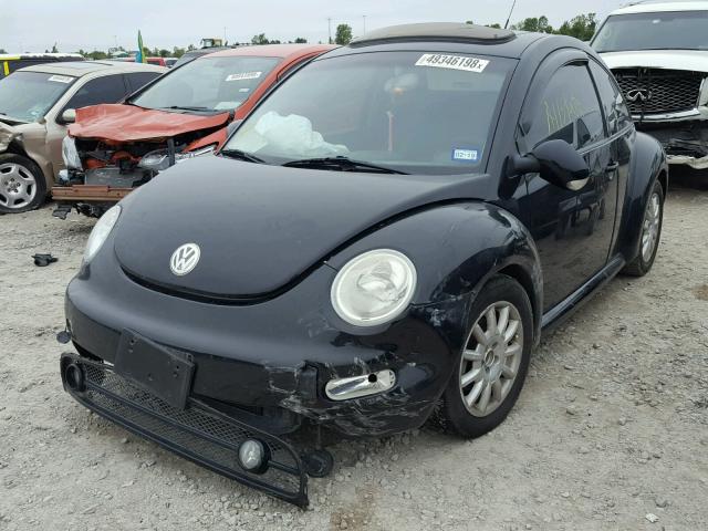 3VWCK21C44M402597 - 2004 VOLKSWAGEN NEW BEETLE BLACK photo 2