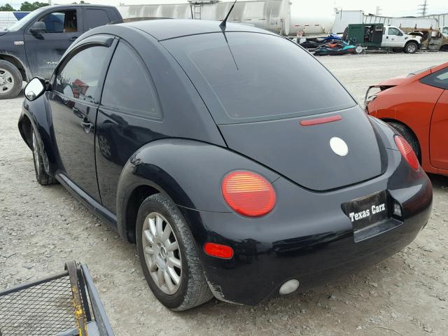 3VWCK21C44M402597 - 2004 VOLKSWAGEN NEW BEETLE BLACK photo 3