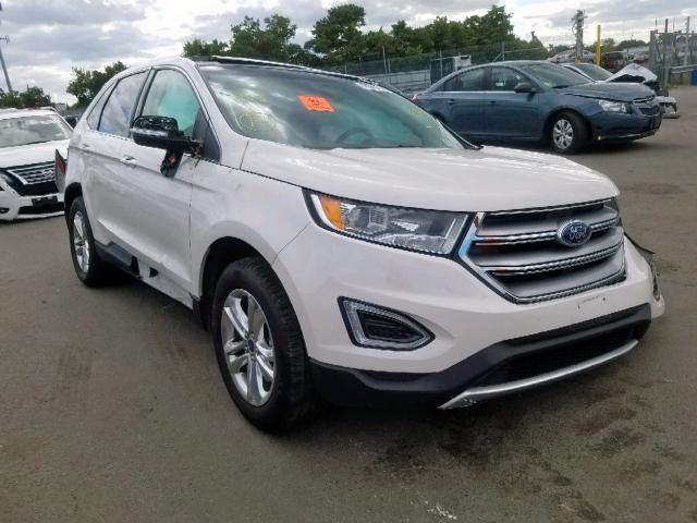 2FMTK4J99FBB59436 - 2015 FORD EDGE SEL WHITE photo 1