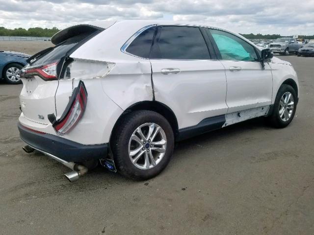 2FMTK4J99FBB59436 - 2015 FORD EDGE SEL WHITE photo 4