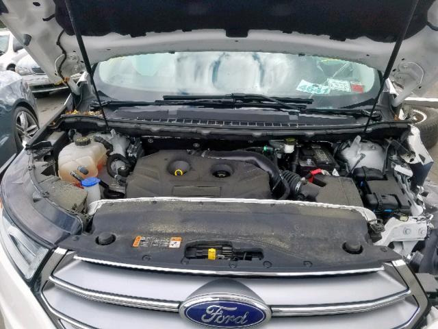 2FMTK4J99FBB59436 - 2015 FORD EDGE SEL WHITE photo 7