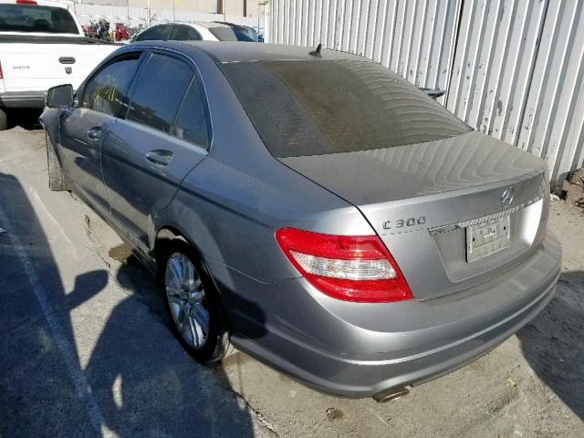 WDDGF54XX8R015832 - 2008 MERCEDES-BENZ C300 GRAY photo 3