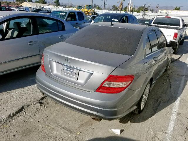 WDDGF54XX8R015832 - 2008 MERCEDES-BENZ C300 GRAY photo 4