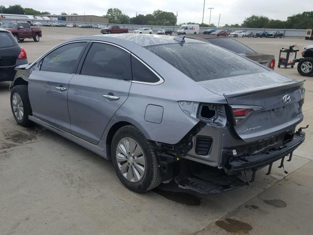 KMHE24L11GA027963 - 2016 HYUNDAI SONATA HYB GRAY photo 3