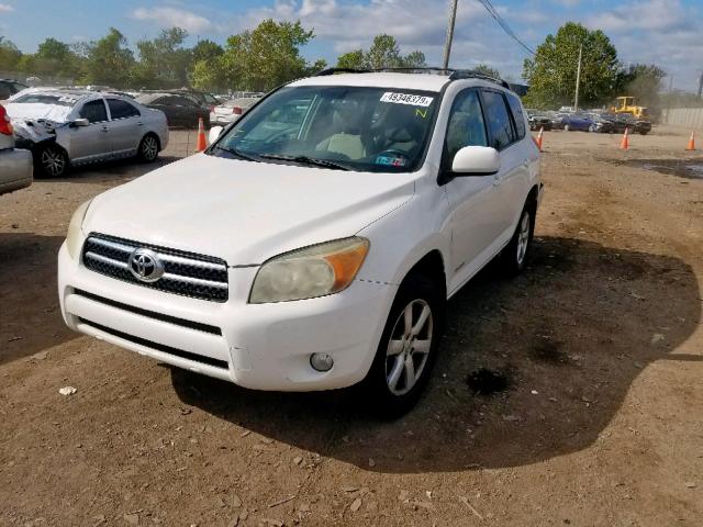 JTMBD31V775085425 - 2007 TOYOTA RAV4 LIMIT WHITE photo 2