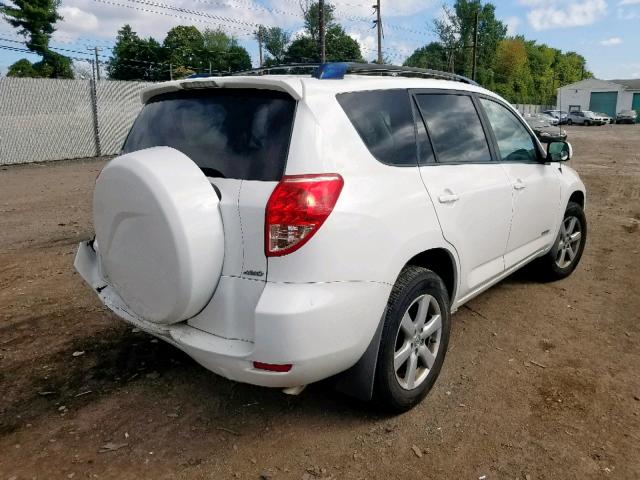 JTMBD31V775085425 - 2007 TOYOTA RAV4 LIMIT WHITE photo 4