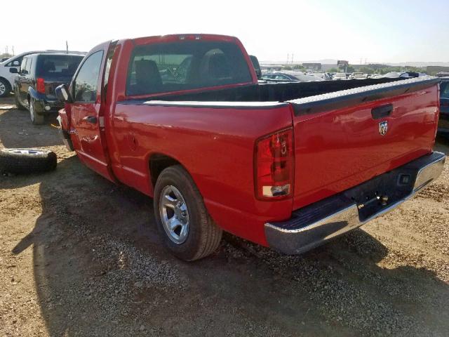 1D7HA16K76J161162 - 2006 DODGE RAM 1500 S RED photo 3