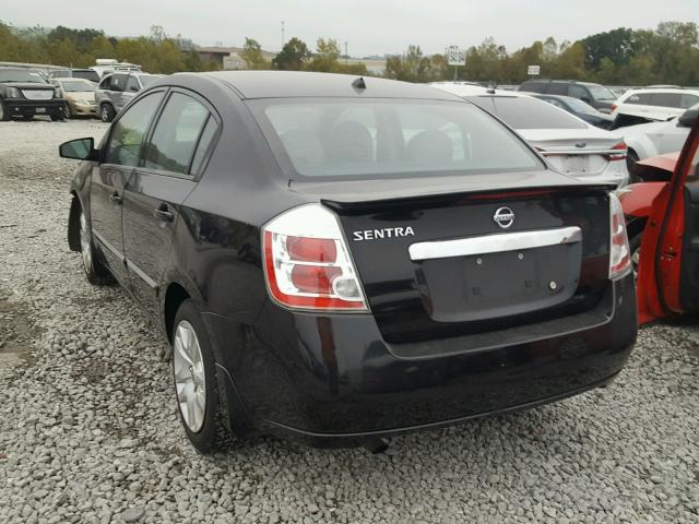 3N1AB6AP8BL654685 - 2011 NISSAN SENTRA 2.0 BLACK photo 3