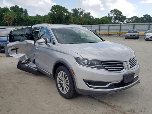 2LMTJ6KR6GBL29383 - 2016 LINCOLN MKX SELECT SILVER photo 1