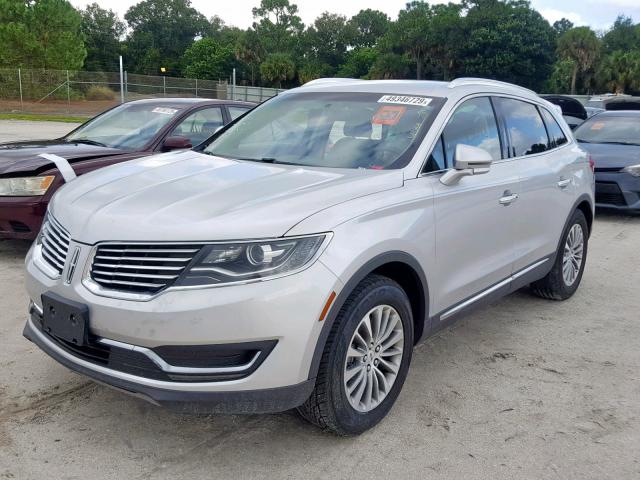 2LMTJ6KR6GBL29383 - 2016 LINCOLN MKX SELECT SILVER photo 2