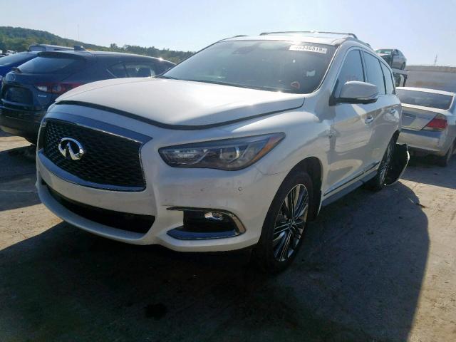 5N1DL0MM8KC512107 - 2019 INFINITI QX60 LUXE WHITE photo 2