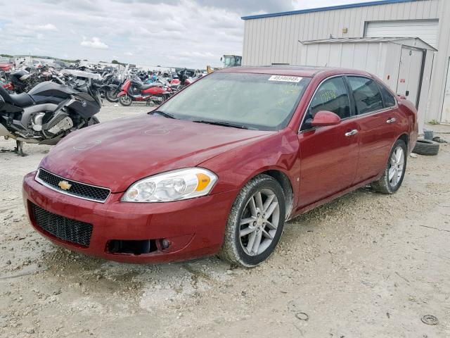 2G1WU583X89151562 - 2008 CHEVROLET IMPALA LTZ BURGUNDY photo 2