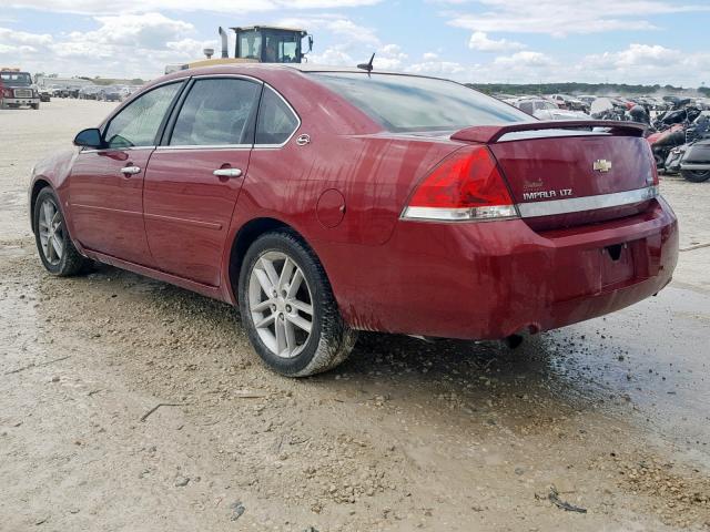 2G1WU583X89151562 - 2008 CHEVROLET IMPALA LTZ BURGUNDY photo 3