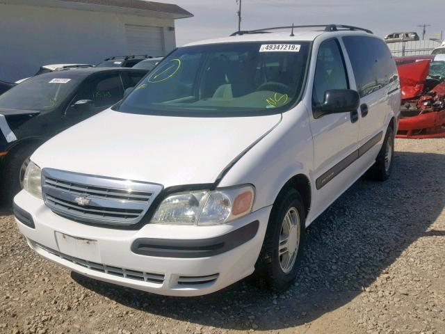 1GNDX03E11D109234 - 2001 CHEVROLET VENTURE WHITE photo 2