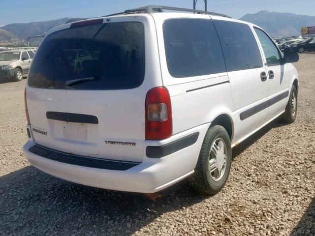 1GNDX03E11D109234 - 2001 CHEVROLET VENTURE WHITE photo 4